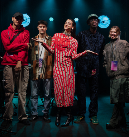 Immagine di gruppo di musicisti